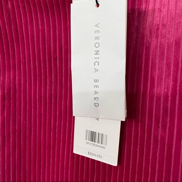 NWT Veronica Beard Size 14 Pink Corduroy Arezzo Skirt Clueless Vibe Luxury Mini - Picture 4 of 15